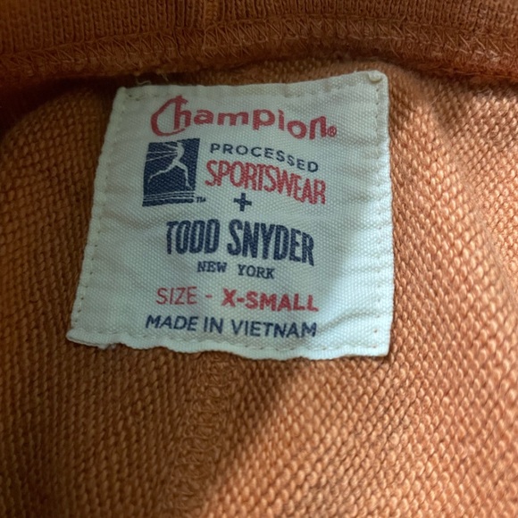 Todd Snyder Utility Cargo Sweatpant Joggers Sun Faded Orange - Sz: XS - Picture 2 of 3